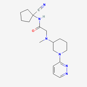 N-(1-cyanocyclopentyl)-2-{methyl[1-(pyridazin-3-yl)piperidin-3-yl]amino}acetamide