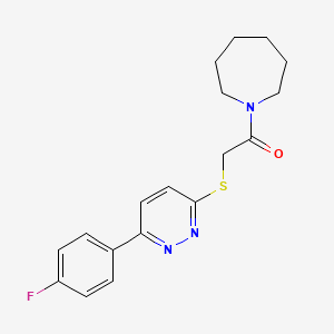 1-(Azepan-1-yl)-2-[6-(4-fluorophenyl)pyridazin-3-yl]sulfanylethanone