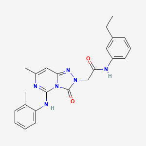 N~1~-(3-ethylphenyl)-2-[7-methyl-3-oxo-5-(2-toluidino)[1,2,4]triazolo[4,3-c]pyrimidin-2(3H)-yl]acetamide