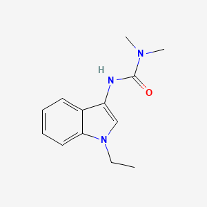 molecular formula C13H17N3O B2864056 1-(1-ethyl-1H-indol-3-yl)-3,3-dimethylurea CAS No. 941927-46-4