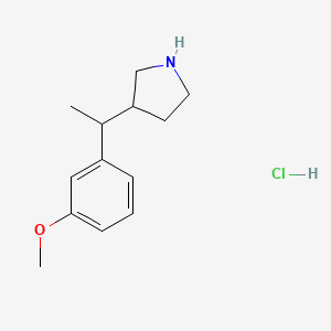 3-[1-(3-Methoxyphenyl)ethyl]pyrrolidine hydrochloride