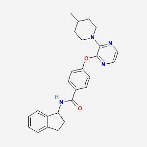 5-(4-chlorobenzyl)-N-(2-methoxyethyl)-7-methyl-4-oxo-4,5-dihydro[1,2,4]triazolo[1,5-a]quinoxaline-2-carboxamide