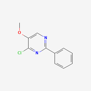 molecular formula C11H9ClN2O B2864094 4-Chloro-5-methoxy-2-phenylpyrimidine CAS No. 13317-67-4