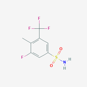 3-Fluoro-4-methyl-5-(trifluoromethyl)benzenesulfonamide