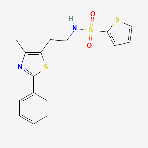 N-(2-(4-methyl-2-phenylthiazol-5-yl)ethyl)thiophene-2-sulfonamide
