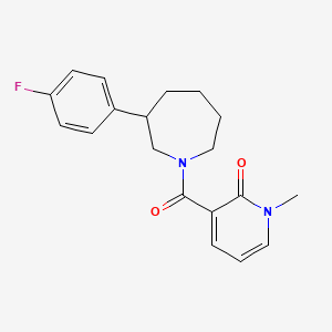 3-(3-(4-fluorophenyl)azepane-1-carbonyl)-1-methylpyridin-2(1H)-one