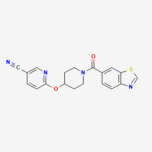 6-((1-(Benzo[d]thiazole-6-carbonyl)piperidin-4-yl)oxy)nicotinonitrile