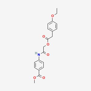 Methyl 4-[({[(4-ethoxyphenyl)acetyl]oxy}acetyl)amino]benzoate