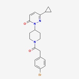 2-[1-[2-(4-Bromophenyl)acetyl]piperidin-4-yl]-6-cyclopropylpyridazin-3-one
