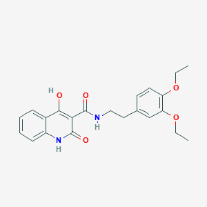 N-(3,4-diethoxyphenethyl)-4-hydroxy-2-oxo-1,2-dihydroquinoline-3-carboxamide