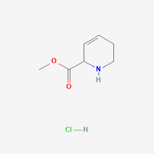 molecular formula C7H12ClNO2 B2864112 Methyl 1,2,3,6-tetrahydropyridine-6-carboxylate;hydrochloride CAS No. 2309449-41-8