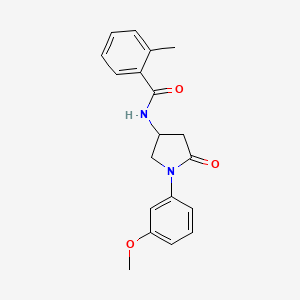N-(1-(3-methoxyphenyl)-5-oxopyrrolidin-3-yl)-2-methylbenzamide