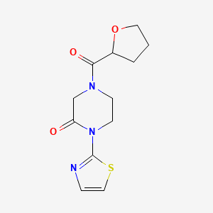 4-(Tetrahydrofuran-2-carbonyl)-1-(thiazol-2-yl)piperazin-2-one