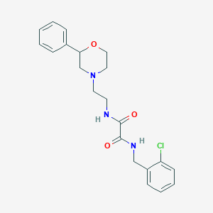 N1-(2-chlorobenzyl)-N2-(2-(2-phenylmorpholino)ethyl)oxalamide