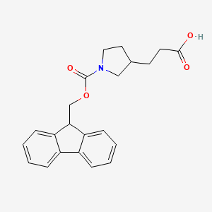 3-(1-[(9H-Fluoren-9-ylmethoxy)carbonyl]pyrrolidin-3-YL)propanoic acid