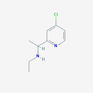 molecular formula C9H13ClN2 B2864151 1-(4-chloropyridin-2-yl)-N-ethylethanamine CAS No. 881204-98-4