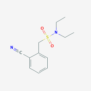 molecular formula C12H16N2O2S B2864163 1-(2-cyanophenyl)-N,N-diethylmethanesulfonamide CAS No. 1040052-80-9
