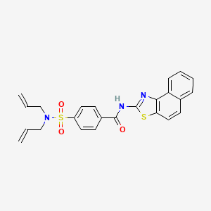 molecular formula C24H21N3O3S2 B2864167 4-(N,N-diallylsulfamoyl)-N-(naphtho[1,2-d]thiazol-2-yl)benzamide CAS No. 361171-42-8