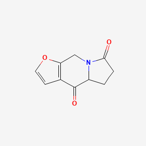 molecular formula C10H9NO3 B2864170 5,6-二氢呋并[2,3-f]吲哚并嗪-4,7(4aH,9H)-二酮 CAS No. 220412-07-7