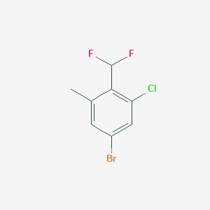 5-Bromo-1-chloro-2-(difluoromethyl)-3-methylbenzene