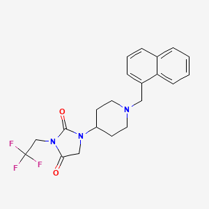 1-{1-[(Naphthalen-1-yl)methyl]piperidin-4-yl}-3-(2,2,2-trifluoroethyl)imidazolidine-2,4-dione