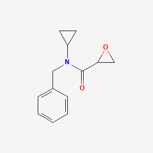 molecular formula C13H15NO2 B2864209 N-Benzyl-N-cyclopropyloxirane-2-carboxamide CAS No. 2411264-43-0