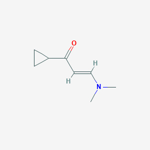 molecular formula C8H13NO B2864222 1-Cyclopropyl-3-(dimethylamino)-2-propen-1-one CAS No. 1207839-99-3; 21666-68-2