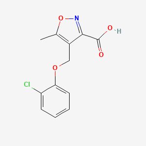 4-[(2-Chlorophenoxy)methyl]-5-methylisoxazole-3-carboxylic acid