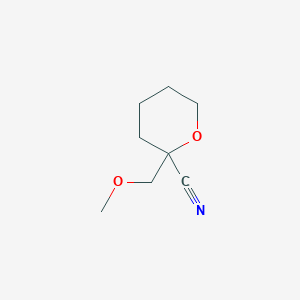 molecular formula C8H13NO2 B2864247 2-(Methoxymethyl)oxane-2-carbonitrile CAS No. 2138018-90-1