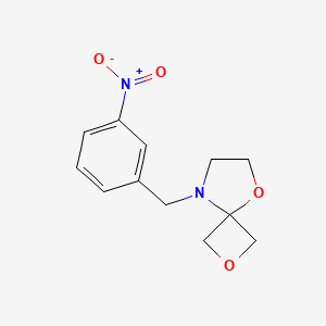 molecular formula C12H14N2O4 B2864251 8-(3-Nitrobenzyl)-2,5-dioxa-8-azaspiro[3.4]octane CAS No. 1556097-35-8