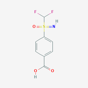 molecular formula C8H7F2NO3S B2864259 4-(Difluoromethylsulfonimidoyl)benzoic acid CAS No. 2361962-50-5