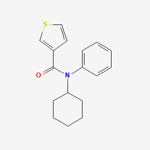 molecular formula C17H19NOS B2864265 N-cyclohexyl-N-phenylthiophene-3-carboxamide CAS No. 950254-47-4