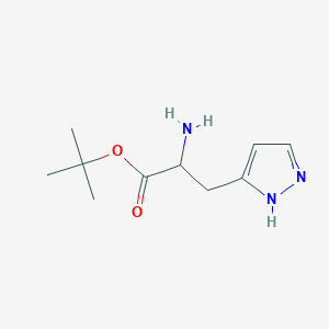 Tert-butyl 2-amino-3-(1H-pyrazol-5-yl)propanoate