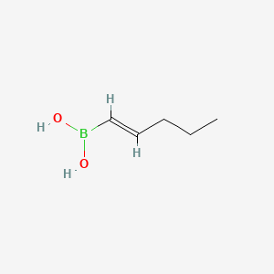 molecular formula C5H11BO2 B2864274 Pent-1-en-1-ylboronic acid CAS No. 104376-24-1; 59239-44-0