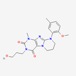 3-(3-hydroxypropyl)-9-(2-methoxy-5-methylphenyl)-1-methyl-7,8-dihydro-6H-purino[7,8-a]pyrimidine-2,4-dione