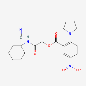 [2-[(1-Cyanocyclohexyl)amino]-2-oxoethyl] 5-nitro-2-pyrrolidin-1-ylbenzoate