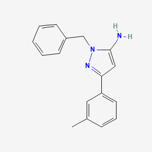 1-benzyl-3-(3-methylphenyl)-1H-pyrazol-5-amine