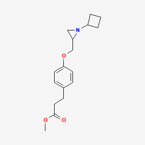 Methyl 3-[4-[(1-cyclobutylaziridin-2-yl)methoxy]phenyl]propanoate