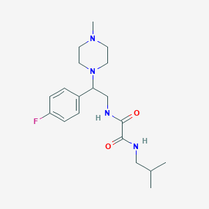 molecular formula C19H29FN4O2 B2864361 N1-(2-(4-fluorophenyl)-2-(4-methylpiperazin-1-yl)ethyl)-N2-isobutyloxalamide CAS No. 903306-27-4