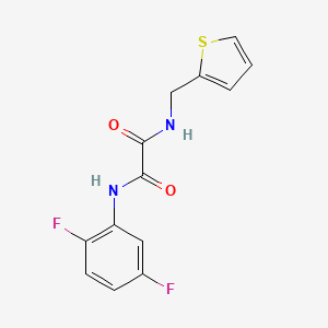 molecular formula C13H10F2N2O2S B2864416 N1-(2,5-difluorophenyl)-N2-(thiophen-2-ylmethyl)oxalamide CAS No. 899748-90-4