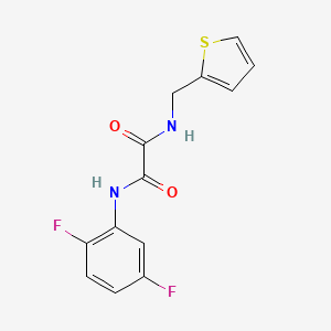 N'-(2,5-difluorophenyl)-N-(thiophen-2-ylmethyl)oxamide