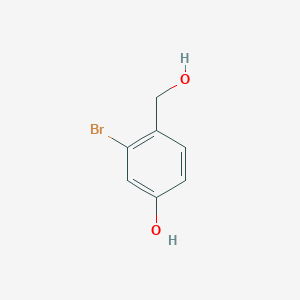 molecular formula C7H7BrO2 B2864425 3-Bromo-4-(hydroxymethyl)phenol CAS No. 666747-04-2