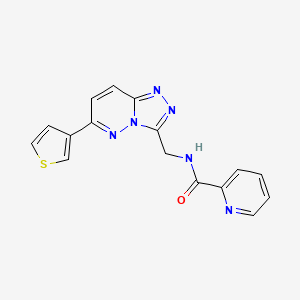 N-((6-(thiophen-3-yl)-[1,2,4]triazolo[4,3-b]pyridazin-3-yl)methyl)picolinamide