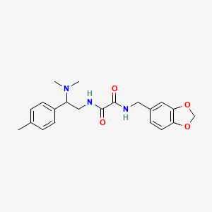 N1-(benzo[d][1,3]dioxol-5-ylmethyl)-N2-(2-(dimethylamino)-2-(p-tolyl)ethyl)oxalamide