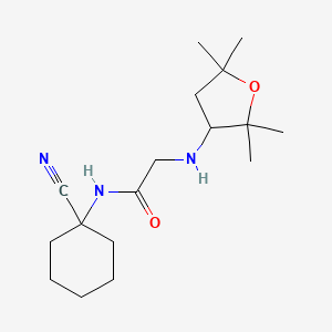 molecular formula C17H29N3O2 B2864433 N-(1-Cyanocyclohexyl)-2-[(2,2,5,5-tetramethyloxolan-3-YL)amino]acetamide CAS No. 1645402-72-7