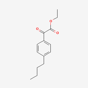 molecular formula C14H18O3 B2864443 Ethyl 4-n-butylbenzoylformate CAS No. 80120-35-0