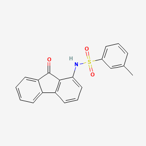 molecular formula C20H15NO3S B2864446 3-methyl-N-(9-oxo-9H-fluoren-1-yl)benzenesulfonamide CAS No. 866155-08-0