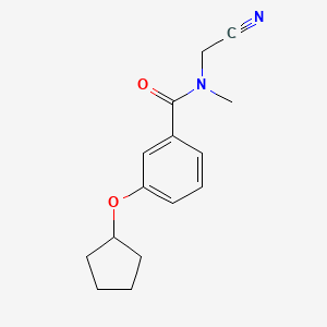 molecular formula C15H18N2O2 B2864460 N-(Cyanomethyl)-3-cyclopentyloxy-N-methylbenzamide CAS No. 2192639-59-9
