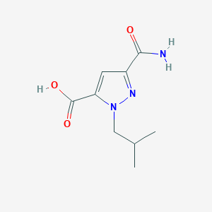 5-Carbamoyl-2-(2-methylpropyl)pyrazole-3-carboxylic acid