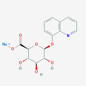 Sodium (2S,3S,4S,5R,6S)-3,4,5-trihydroxy-6-(quinolin-8-yloxy)tetrahydro-2H-pyran-2-carboxylate